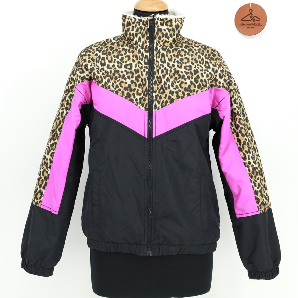 AMERICAN EAGLE Fleece‎ Lined Leopard Jacket